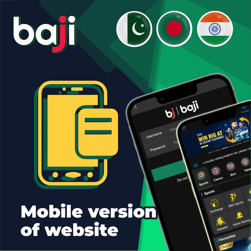 Baji app মোবাইল সংস্করণ